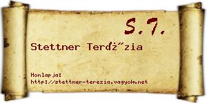 Stettner Terézia névjegykártya